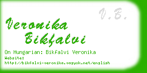 veronika bikfalvi business card